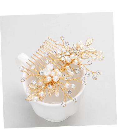 DOITOOL 1pc Bridal Comb Combs for Women Hair Accessories Crystal Headpiece Rhinestone Headwear Womens Hair Clips Handmade Headwear Pearl Hair Pin Bride Alloy Rhinestones Decorate - Buy Online on GoSupps.com