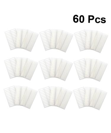 FRCOLOR 60 Sheets Makeup Breathable Lace Eyelid Double Eyelid Tape Fold Eyelid Shadow Decals Eyelid Lift Strip Instant Transparent Stickers Clear Tape Eye Makeup Stickers Man Natural White Size 1 White - Buy Online on GoSupps.com