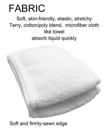 EUICAE Spa Headband White - Non-slip Stretchable Hair Wrap for Face Wash & Sports - Buy Online on GoSupps.com
