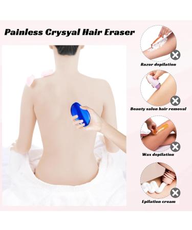 Buy Crystal Hair Eraser - Reusable Hair Removal for Men & Women Exfoliating & Non-Irritant - Smooth Shaving Solution for Arms & Legs - Blue - Buy Online on GoSupps.com