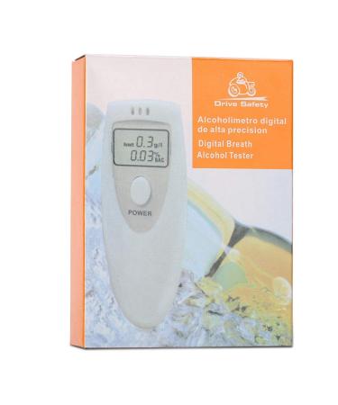 Digital White Breathalyzer Analyzer - Portable Handheld Alcohol Tester for Accurate Alcohol Analysis - Buy Online on GoSupps.com