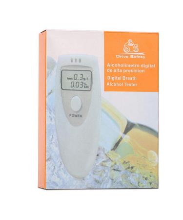 Alcohol Concentration Detector Mini High Precision Breath Alcohol Breathalyzer Analyzer with LCD Backlight Clear Display
