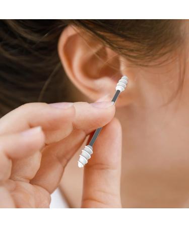 Silicone Cotton Swabs - Reusable & Portable Ear Q-Tips for Cleaning & Makeup (2 Pcs Green) | Eco-Friendly Ear Care Solution - Buy Online on GoSupps.com