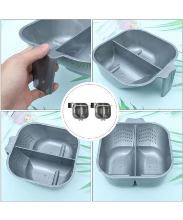 Beaupretty 2sets Baked Oil Two Piece Set Salon Hair Dye Kit Hair Dye Bowl Color Dye Diy Tool Hair Dyeing Mixing Bowl Hair Tint Brushes Hair Salon Bowl Kit Hair Care Abs tpee Headset 17.3x16cm Grey - Buy Online on GoSupps.com