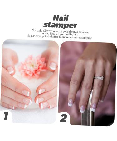 DOITOOL 2 Sets Silicone Nail Art Stamp Gel Nail Polishes Stampers for French Manicure Nail Polish Nail Stamp Kit Nail Art Tool Nail Kits Nail Tool Pointy Accessories Aluminum Alloy - Buy Online on GoSupps.com