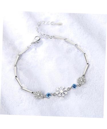 Yardenfun wrap bracelets for women beach bracelet Snowflake Bracelet gift friendship Miss jewelry medium Blue - Buy Online on GoSupps.com