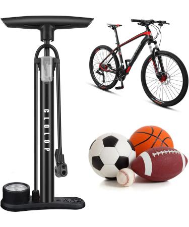 CLOLOP High Pressure Bike Floor Pump with Gauge - 160 PSI Bicycle Pump for Schrader and Presta Valve - Includes Air Ball Inflator - Buy Online on GoSupps.com