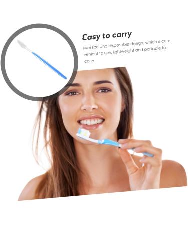 Kichouse 50-Piece Disposable Toothbrush Set - Soft Bristle Travel & Camping Toothbrushes with Toothpaste - Portable Manual Daily Use - Buy Online on GoSupps.com
