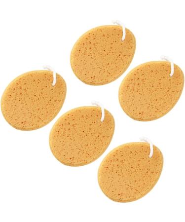 Milisten 5pcs Bathing Mesh Pouf Scrubber - Yellow Loofah Shower Ball & Exfoliating Mitt - Ideal Bathroom Accessories for Baby & Adults - Buy Online on GoSupps.com