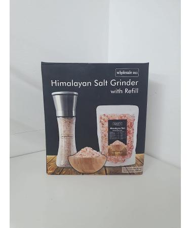 Original Himalayan Pink Salt Grinder 200g with Free 1 KG Refill Pack Stainless Steel Salt and Pepper Mill Grinder Manual Airtight Glass Jar with Shaker Lid (Himalayam Pink Salt Manual Gringer) Himalayam Pink Salt 2 Count (Pack of 1) - Buy Online on GoSupps.com