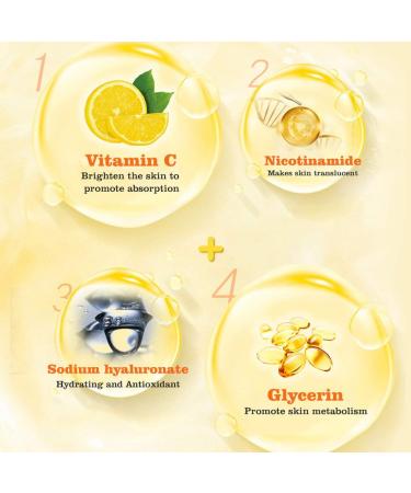 Buy Hyaluronic Acid Face Masks - Anti-Aging Vitamin C Essence (10PCS) - International Shipping Available - Buy Online on GoSupps.com