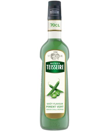 Mathieu Teisseire Green Chilli Syrup for Refreshing Drinks Cocktails and Desserts 70cl Bottle