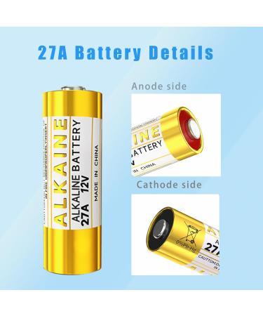 A27 Battery - Long-Lasting 12V Alkaline Batteries (5 Pack) for Doorbells & Remotes - Buy Internationally - Buy Online on GoSupps.com