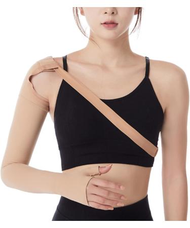 Buy Elastic Arm Sleeve for Lymphedema Support - Breathable Polyurethane Compression Brace (Right Hand) | International Shipping Available - Buy Online on GoSupps.com