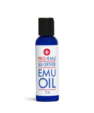 PRO EMU OIL (2 oz) All Natural Emu Oil - AEA Certified - Made In USA - Best All Natural Oil for Face  Skin  Hair and Nails.