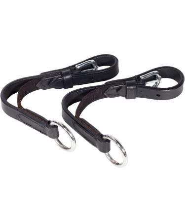HORZE Soft Elastic Rein-Aid Inserts | Improve Riding Contact | Black One Size - Buy Online on GoSupps.com