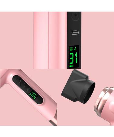 Cordless Hairdryer-15000mAh High Performance Airflow Multiplier Hairdryer-Portable USB Rechargeable Hot/Cold Hairdryer for Travelling Camping Home (White) - Buy Online on GoSupps.com