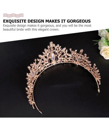 Lurrose Vintage Baroque Queen Crown | Purple Violet Crystal Tiara | Rhinestone Wedding & Gothic Headpiece for Women & Girls - Buy Online on GoSupps.com