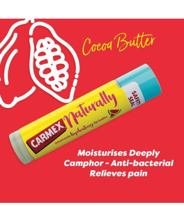  Carmex Carmex Naturally Watermelon Moisturizing Lip Balm 3 Units - Buy Online on GoSupps.com
