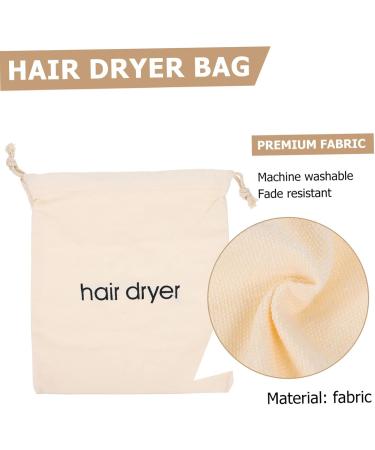 IWOWHERO 2pcs Hair Dryer Storage Bag Hair Blower Storage Bag Cotton Hair Dryer Bag Hairdryer Bag Beige Fabric - Buy Online on GoSupps.com