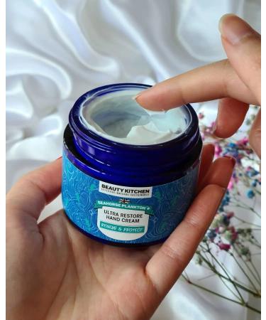Beauty Kitchen SeaHorse Plankton+ Ultra Restore Hand Cream 60ml | Vegan Organic Eco-Friendly | Soft Skin & Instant Dryness Relief - Buy Online on GoSupps.com