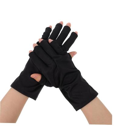 Beaupretty 2 Pairs gloves art hand protection nail UV shield gloves Sunblock Protection Shield Gloves polish accessories Nail Lamp Dryer Gloves women's polyester Poland mittens - Buy Online on GoSupps.com