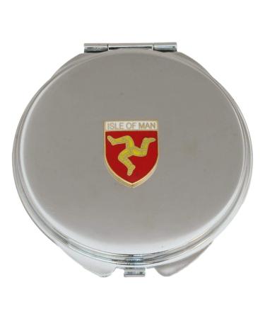 Isle of Man Shield Compact Mirror Handbag Gift With Free Engraving 472