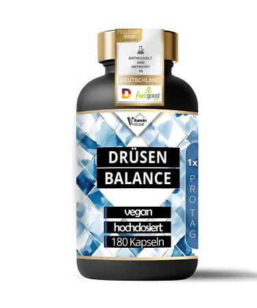 VitaminHouse CHOICES BALANCE 180 capsules 180 days vegan iodine selenium thyroid complex with thyme extract Ltyrosine plus 8 B vitamins iodine from brown algae kelp high dose