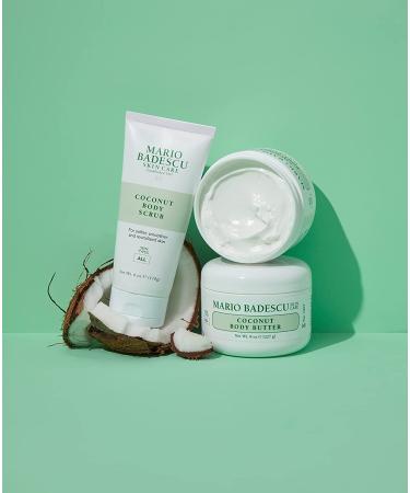 Shop Mario Badescu Best of Body Essentials 4 Piece Skincare Gift Set - Lip Balm Coconut Scrub & Body Butter - Perfect for All Skin Types - Buy Online on GoSupps.com