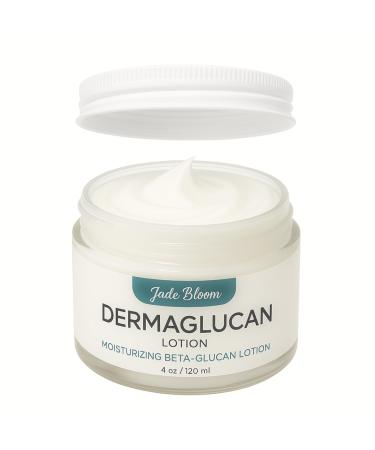 Jade Bloom Dermaglucan Beta Glucan Cream Lotion Moisturizer Skincare | Daily Hydrating Face & Body Hydration (4oz) 4 Fl Oz (Pack of 1)