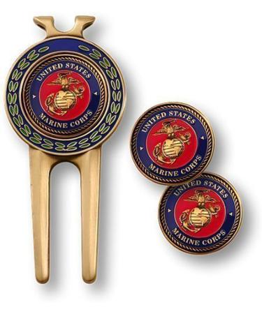 Armed Forces Depot U.S. Marine Corps Divot Tool and Ball Markers
