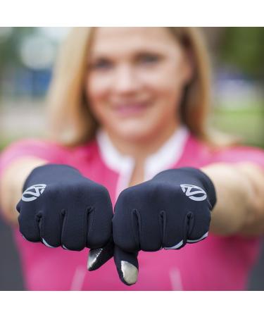 Zensah Smart Running Gloves - Large Black | Touch Screen Compatible - Buy Online on GoSupps.com