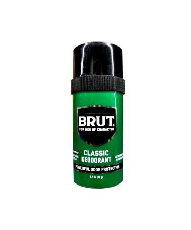 BRUT Classic Round Stick Deodorant 2.7 Ounces (Pack of 4) Original 2.5 Ounce (Pack of 4)