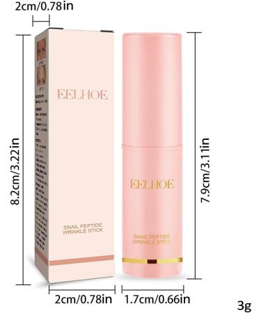 Zibeem Wrinkl e Bounce Multi Balm Snail Peptide Anti-Wrinkl e Stick For Diminishing Face Lip & Eye Wrinkles Face Moisturizer Stick Tighten Facial Skin And Prevent Wrinkles zg - Buy Online on GoSupps.com
