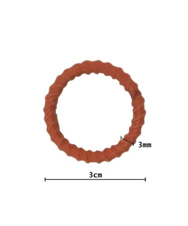 Rpanle 100 Pcs Elastic Hair Ties - Thin Ponytail Bands for Girls & Women | Ideal Hair Accessories - 3cm x 3mm - Buy Online on GoSupps.com