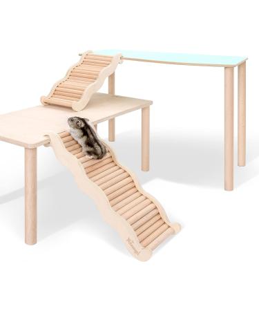 Niteangel Wooden Ladder Bridge for Hamsters & Small Animals - Climbing Toy for Gerbils Mice & More - Buy Online on GoSupps.com