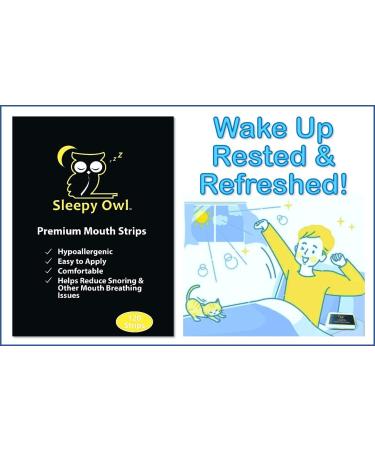 Doctor Sleepy Owl Mouth Tape Strips 120ct - Snoring & Mouth Breathing Relief - Buy Online on GoSupps.com