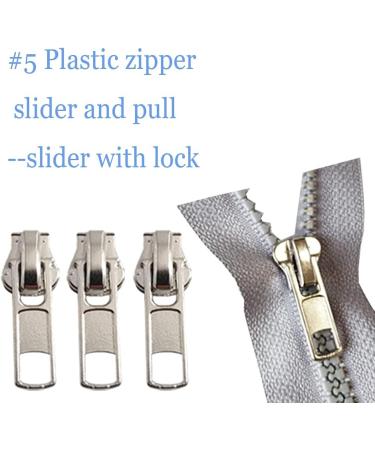 Zipper Repair Kit: 12 Pcs Sliders with Pull and Stops for Coats, Jackets - Metal, Plastic, Nylon Coils - Buy Online on GoSupps.com
