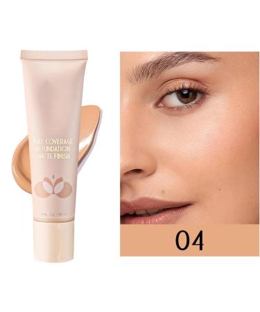 LXZJJM Liquid Foundation Full Coverage Matte Finish 6 Colors Matte Foundation Sweat & Water Resistant Matte Finish (04 - Medium with neutral undertones 1 FL.OZ /30ml) 30 ml (Pack of 1) 04 - Medium With Neutral Undertones - Buy Online on GoSupps.com