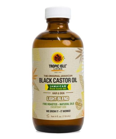 All Natural Jamaican Black Castor Oil Light Blend 4oz |Lightweight oil Seals Moisture & Controls Frizz | Daily Hair Maintenance | Skin Conditioner | Foot & Body Massage l Plant baseed natural oils 4 Fl Oz (Pack of 1) - Buy Online on GoSupps.com