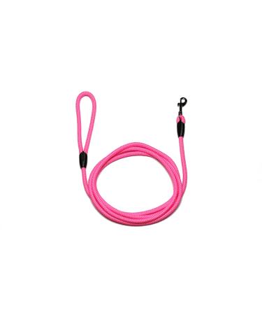 Leash - rope leash with hand loop Basic 10mm 27 colours 7 lengths (3.00 m fluor pink) 3.00 m fluor pink