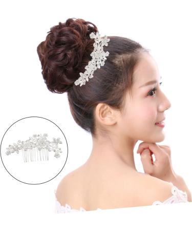 DOITOOL 1pc Alloy Rhinestone Hair Comb Crystal Rhinestones Crystal Flower Hair Side Comb Prom Hair Clips Hair Barrettes for Women Prom Headpiece Bridal Headpiece Diamond Bride Accessories - Buy Online on GoSupps.com