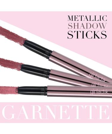 Buy Girlactik Metallic Shadow Stick - Garnette | Pearlized Maroon Wine - International Shipping Available - 2g / 0.07oz - Buy Online on GoSupps.com