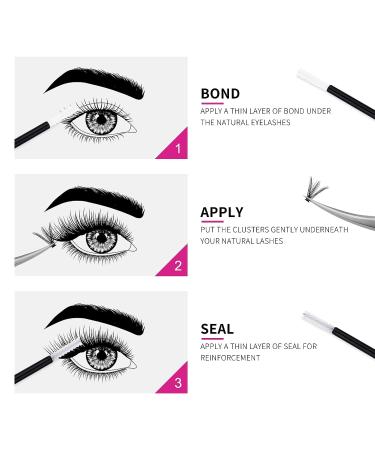 Lash Bond & Seal 10ml Glue for Individual Lashes - Strong Hold, Waterproof, Latex-Free DIY Extension Kit - 48-72 Hours Hold - Buy Online on GoSupps.com
