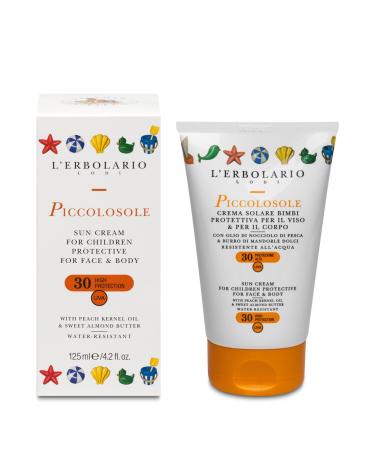 L'Erbolario Piccolosole Sunscreen for face and body High protection Water resistant SPF 30 Size: 125 ml