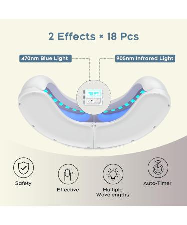 Nail Fungus Light Device for Discolored Nails - 470nm Blue & 905nm Infrared for Home Use Repair Multiple Toenails - Buy Online on GoSupps.com