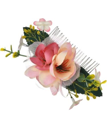 FRCOLOR 1PC Brides Hair Comb Hair Comb for Bride Hair Comb Clip Floral Hair Comb Bridal Headdress Hair Pin Wedding Hair Decoration Tiara Hair Fork Leaves Comb the flowers hair accessories - Buy Online on GoSupps.com