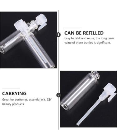 Beaupretty 50 Piece 1ml Mini Sample Perfume Test Bottles - Clear Travel Glass Spray Containers for Makeup & Samples - Buy Online on GoSupps.com