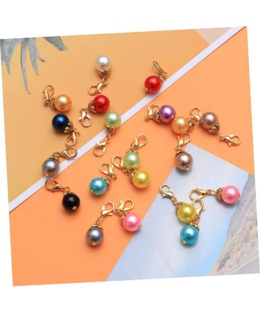 LALAFINA 60 Pcs DIY Bracelet Drop Pearls Round Ball Pendant Charms Gold Locket Pendant Accessories Set Alloy - Buy Online on GoSupps.com