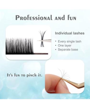 Lash Extension Classic Volume 0.03C 12mm - Soft Matte Black Individual Eyelash Extensions for Professional Salon Use - Buy Online on GoSupps.com